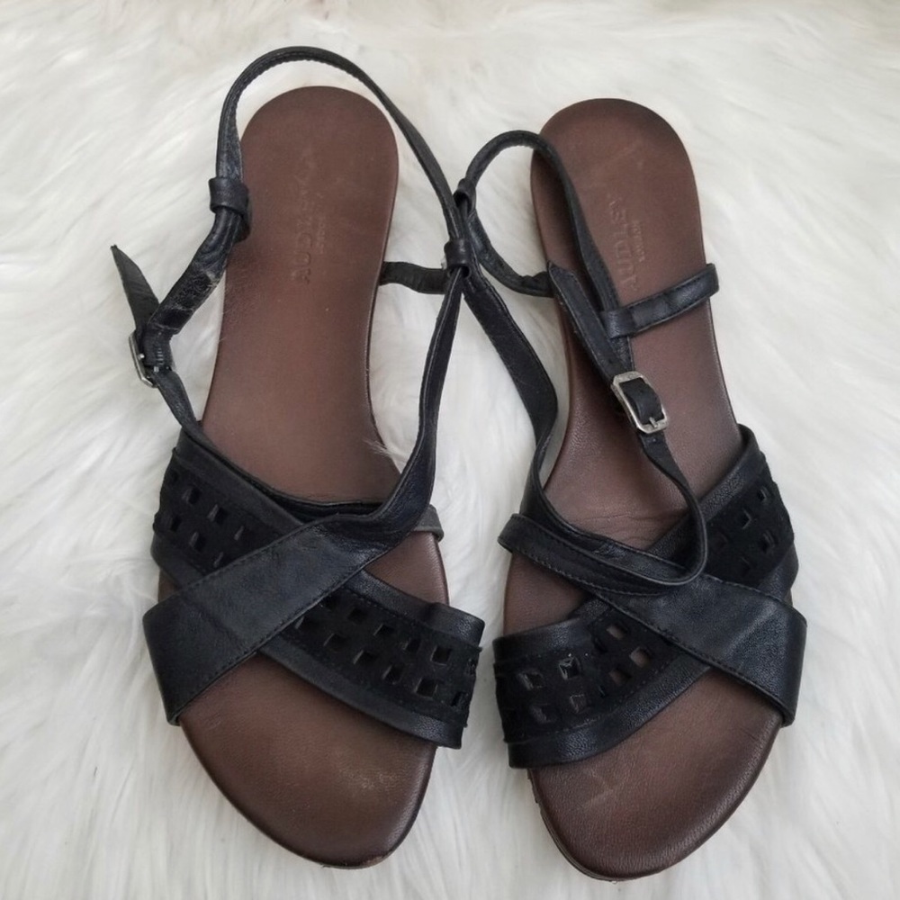 Audley of London black all leather Sz 39 / 8.5